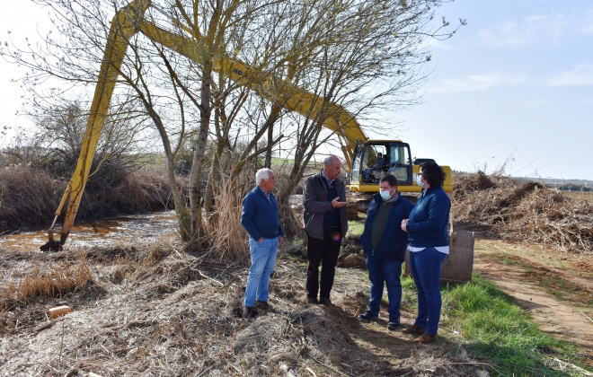 Avançaram os trabalhos de recuperação ambiental da Ribeira do Roxo em Aljustrel