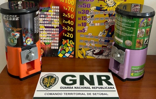 GNR apreendeu máquinas de jogo ilegal em Grândola