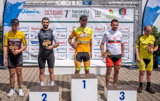 Hélder Maximino venceu 2.ª etapa da Taça de Portugal Jogos Santa Casa de Paraciclismo em Boavista dos Pinheiros