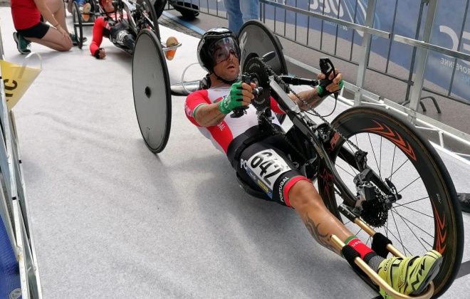 Flávio Pacheco participou no Campeonato da Europa de Paraciclismo