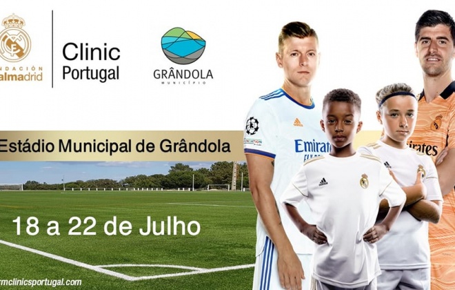 Estádio Municipal de Grândola vai receber a Clinica Real Madrid entre 18 e 22 de julho