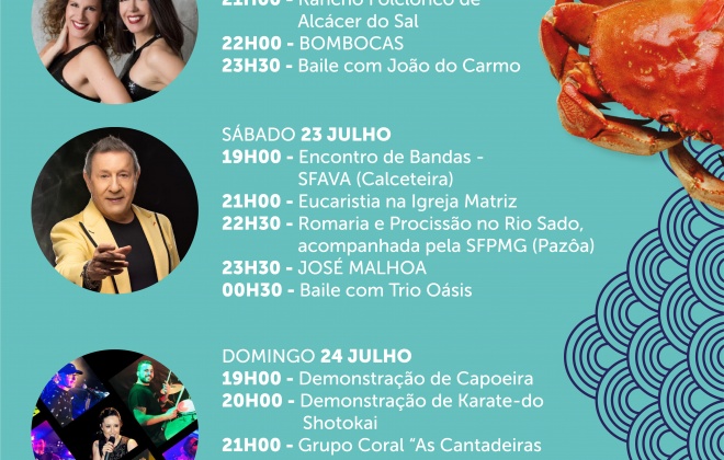 Alcácer do Sal recebe o Festival Sabores do Sado dias 22, 23 e 24 de julho