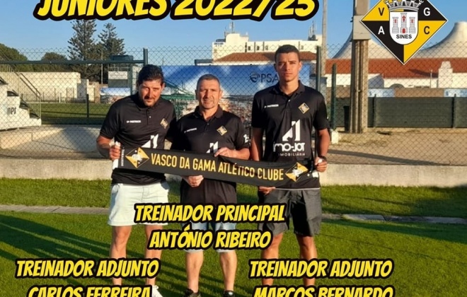 Vasco da Gama de Sines apresenta equipa técnica da equipa de juniores