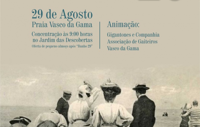 Tradicional "Banho 29" regressa este ano à Praia Vasco da Gama em Sines
