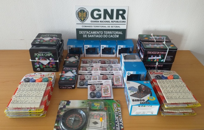 GNR apreende jogos de fortuna ou azar para venda em Sines