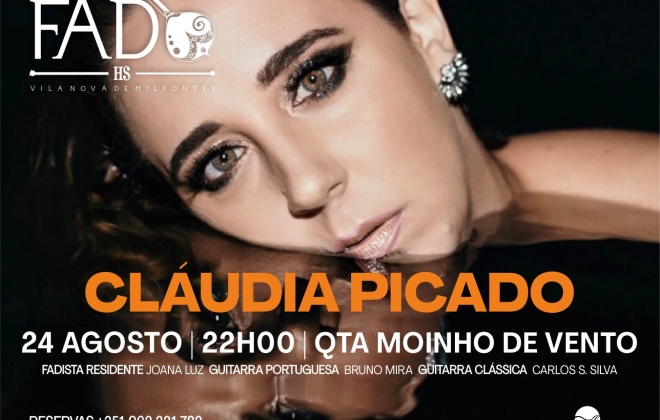 Cláudia Picado atua esta quarta-feira no HS Clube de Fado em Vila Nova de Milfontes
