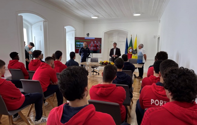 Presidente da Câmara Municipal de Odemira recebeu a Seleção Nacional de Andebol Sub21 masculina