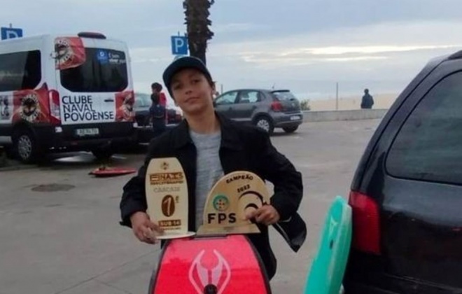 Matias Baço sagrou-se Campeão Nacional de Bodyboard sub-14 masculino