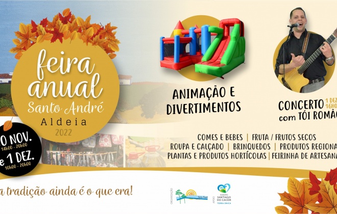 Realiza-se nesta quarta e quinta-feira a Feira Anual de Santo André