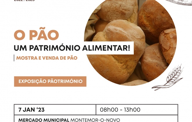 Mercado Municipal de Montemor-o-Novo acolhe a iniciativa “Pão – Um Património Alimentar!”