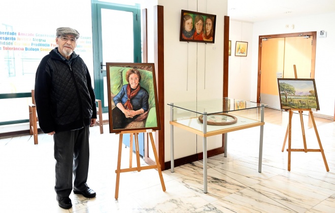 Exposição de pintura "Retratos, imagens e paisagens" para ver em Santiago do Cacém até 28 de fevereiro