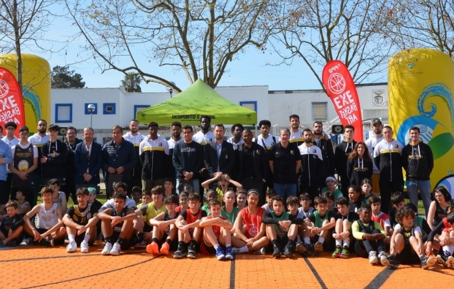 Foi hoje inaugurado o campo de basquetebol 3×3 “BaskeArt” em Vila Nova de Santo André