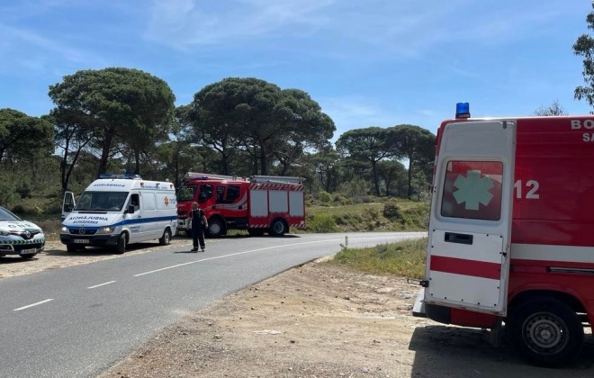 Despiste de motociclo provoca dois feridos em Sines