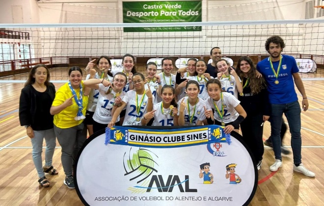 Ginásio Clube de Sines sagrou-se Campeão Regional de Infantis em Voleibol