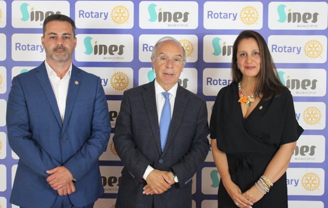 Luís Marques Mendes esteve em Sines a convite do Rotary Club de Sines