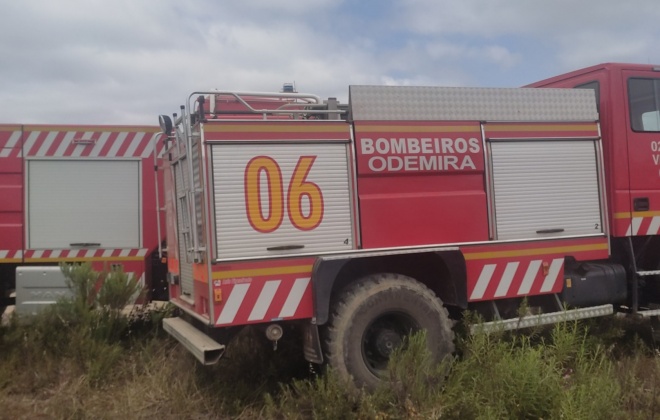 Bombeiros combateram incêndio em Odemira