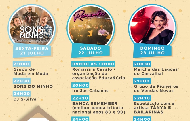 Aldeia da Comporta vai estar em festa nos dias 21, 22 e 23 de julho