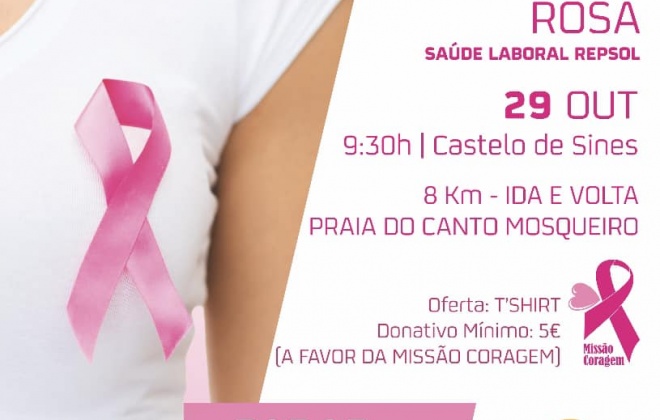 Sines recebe Caminhada Solidária Rosa neste domingo às 9h30