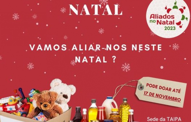 TAIPA promove a 21.ª Campanha "Aliados no Natal"