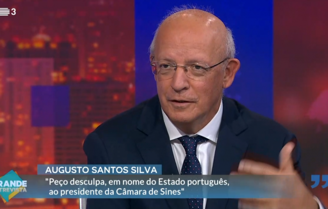 Augusto Santos Silva "pede desculpa" ao presidente da Câmara de Sines (com áudio)