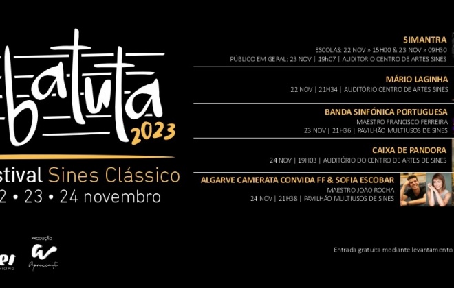 Festival Batuta em Sines com concertos gratuitos de música clássica