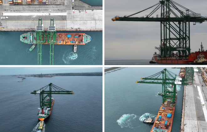 PSA Sines expande a sua capacidade com dois novos pórticos de cais Ship-to-Shore Super Post Panamax