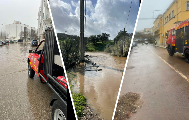 Bombeiros de Santiago do Cacém registaram ontem 27 ocorrências relacionadas com o mau tempo