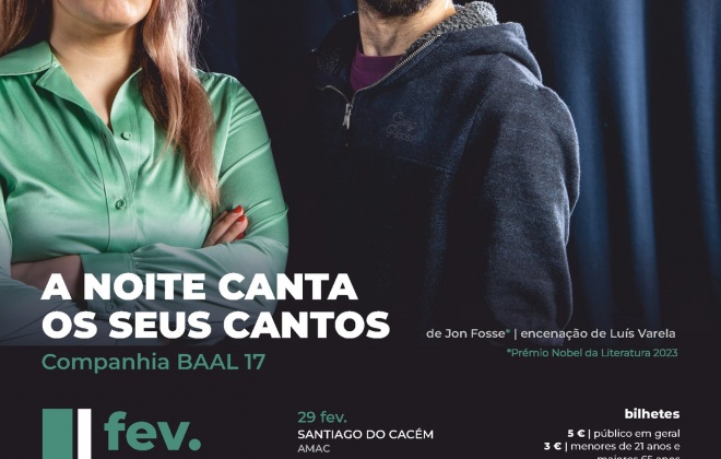 Mostra EmCena regressa a partir desta quinta-feira com a apresentação da peça "A Noite Canta os seus Cantos”