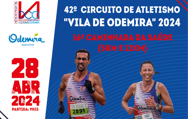 Odemira recebe a 42º Circuito de Atletismo “Vila de Odemira” e a 16ª Caminhada da Saúde