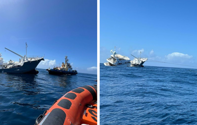 Marinha coordenou assistência a família a bordo de navio com entrada de água ao largo de Sines