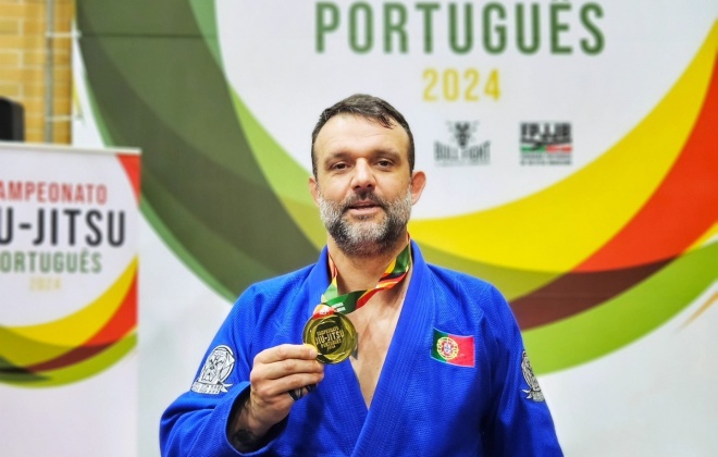 Bruno Correia sagrou-se campeão Português de jiujitsu 2024