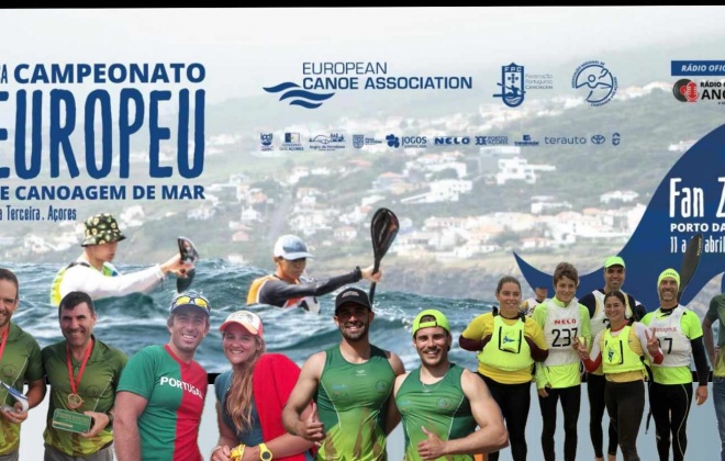 Canoístas de Vila Nova de Milfontes participam no Campeonato Europeu de Canoagem de Mar nos Açores