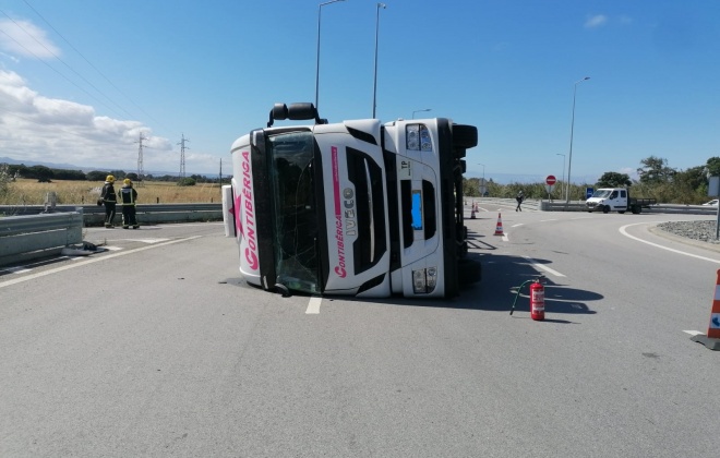 Despiste de pesado provoca ferido ligeiro em Sines