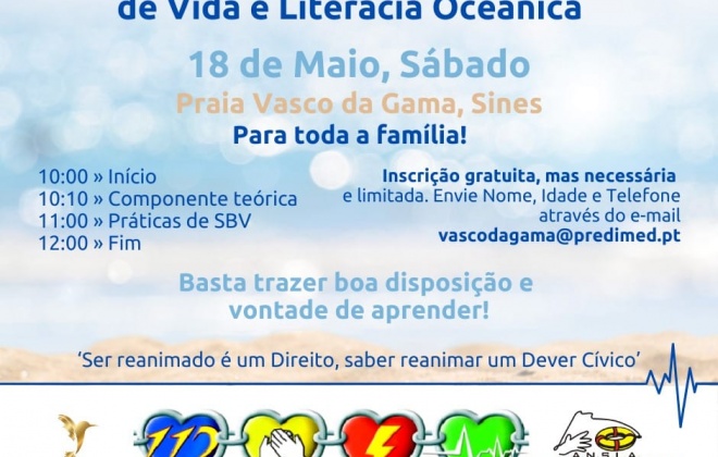 Praia Vasco da Gama recebe Formação em Suporte Básico de Vida no sábado