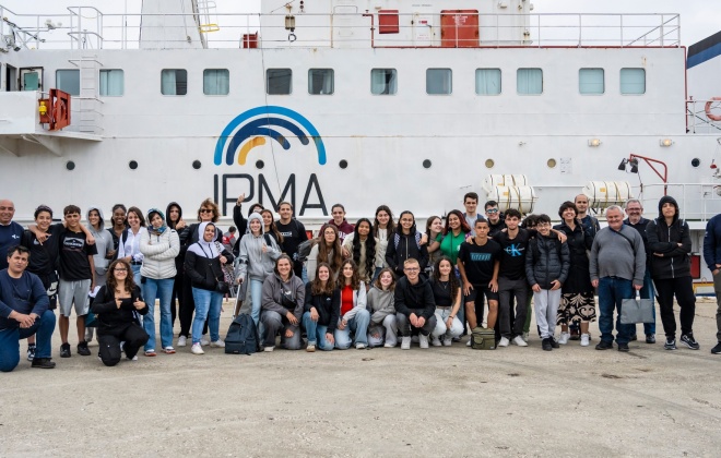 Município de Sines promoveu a atividade “Programa IPMA Escolas + Visita ao Navio de Investigação Mário Ruivo”.