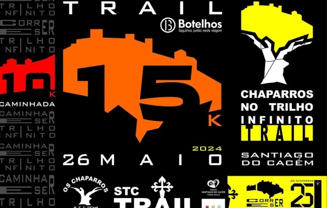 Chaparros organizam o “Chaparros no Trilho Infinito – Trail Botelhos” neste domingo 26 de maio