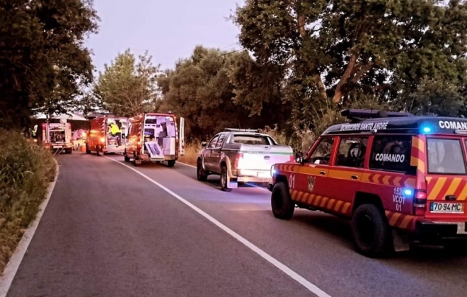 Despiste provoca dois feridos na ER 261 em Santo André