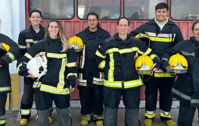 Sete estagiários dos Bombeiros de Alvalade concluíram formação de combate a incêndios urbanos