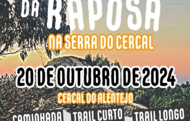 Trail “Trilhos da Raposa” regressa dia 20 de outubro a Cercal do Alentejo