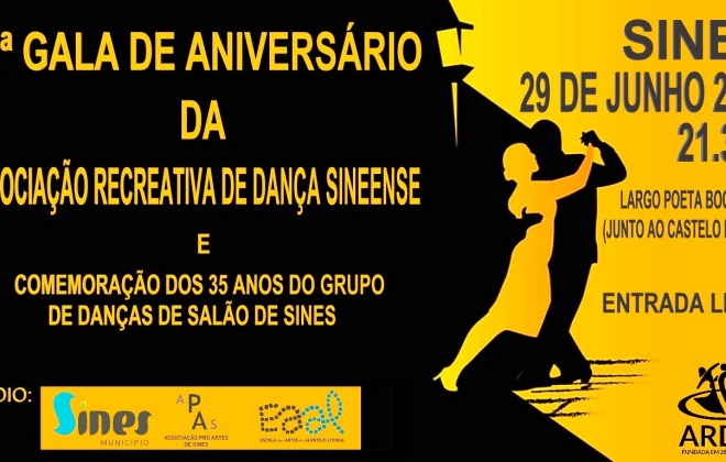 Associação Recreativa de Dança Siniense comemora o aniversário no sábado