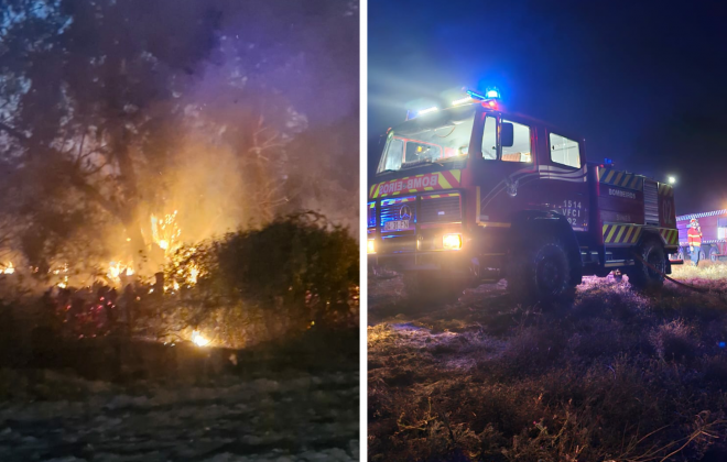 Bombeiros combateram incêndio em Morgavel no concelho de Sines