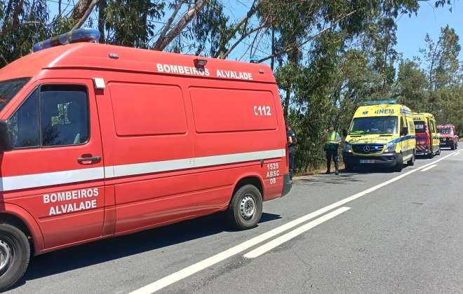 Despiste provoca três feridos entre Alvalade e São Domingos no concelho de Santiago do Cacém