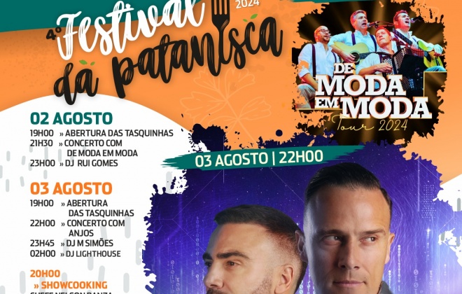 Cercal do Alentejo recebe o Festival da Patanisca nos dias 2 e 3 de agosto