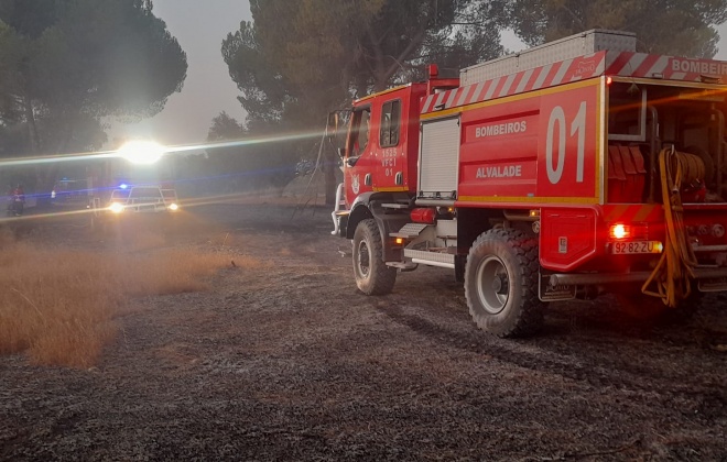 Bombeiros combateram incêndio em Ferreira do Alentejo