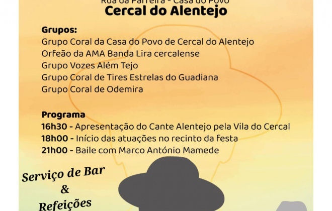 Casa do Povo de Cercal do Alentejo realiza neste sábado um Encontro de Grupos Corais