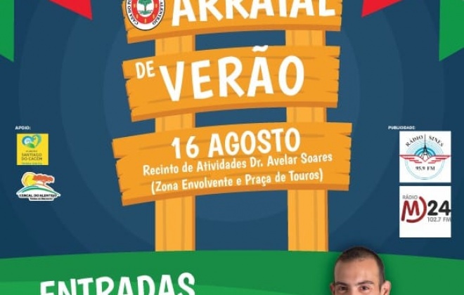 Casa do Povo de Cercal do Alentejo organiza Arraial de Verão no dia 16 de agosto