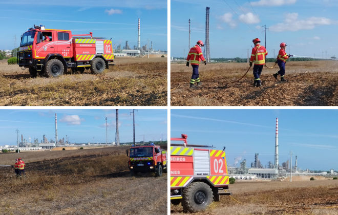 Bombeiros combateram incêndio rural em Sines