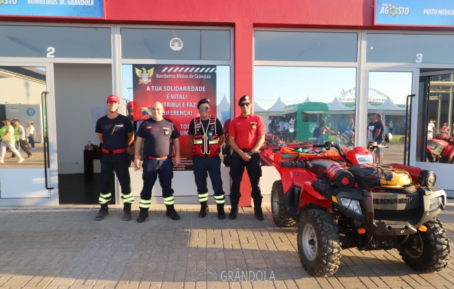 Bombeiros de Grândola garantiram assistência durante a Feira de Agosto 2024