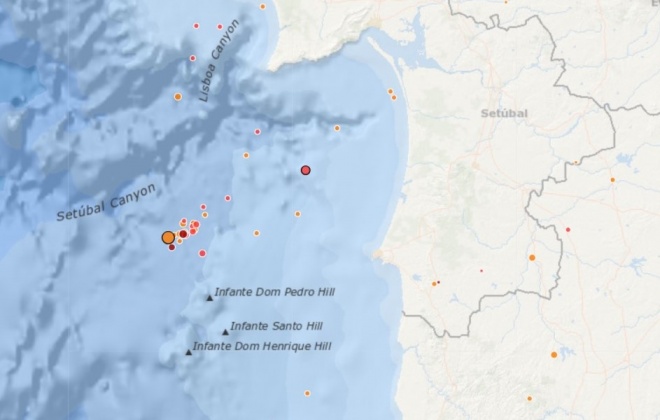 Três sismos foram registados ao largo de Sines no dia de ontem