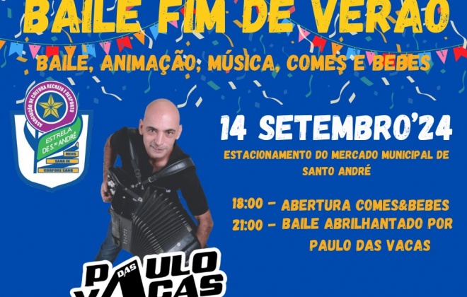 Estrela de Santo André organiza baile com Paulo das Vacas no sábado